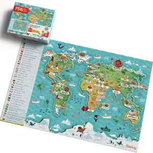 36?? Floor Puzzle for Kids Age efficient 7  World Map Puzzle Baketivity Food Around The World Kids Puzzle 24?? x 