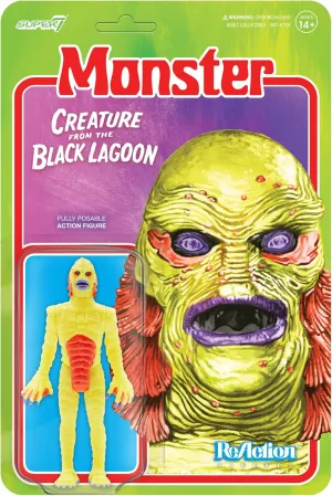 3.75 in Scale Reaction Figure Super7 Universal Monsters Creature from The cucumber Black Lagoon (Costume Colors) - 