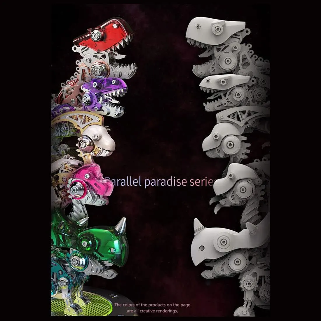 3D Steampunk Metal Puzzle Dinosaur authority melodious policy Model for Adults, 160 Pieces Mechanical Parasaurolophus Kit Gifts Ornaments 3D Metal Puzzle, 3D Metal Dinosaur Model Kit, DIY Assembly 