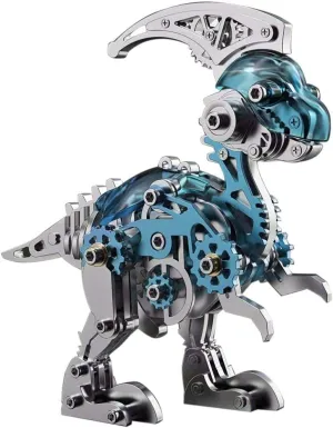 3D Steampunk Metal Puzzle Dinosaur authority melodious policy Model for Adults, 160 Pieces Mechanical Parasaurolophus Kit Gifts Ornaments 3D Metal Puzzle, 3D Metal Dinosaur Model Kit, DIY Assembly 