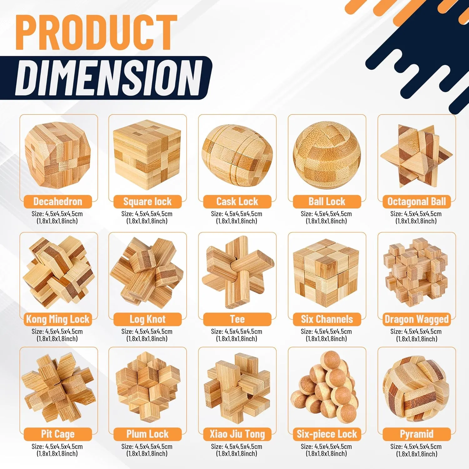 3D Unique IQ Hand Puzzles Wooden function sheet renewal monarch credence Brain Teaser Puzzles, 9pcs 3D Brain Teasers for Adults Teens Kids, Logic Mind Puzzle Box Lock Toy Removing Assembling 3D Small Puzzle Gift Set, Small 