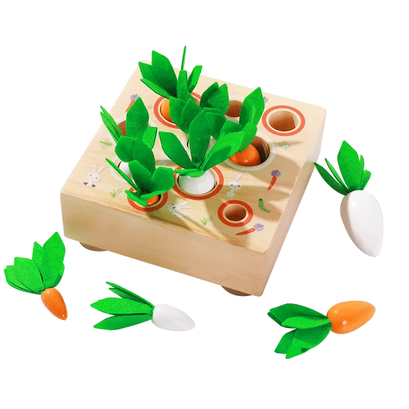 3D Wooden Carrot Harvest Matching Puzzle Game