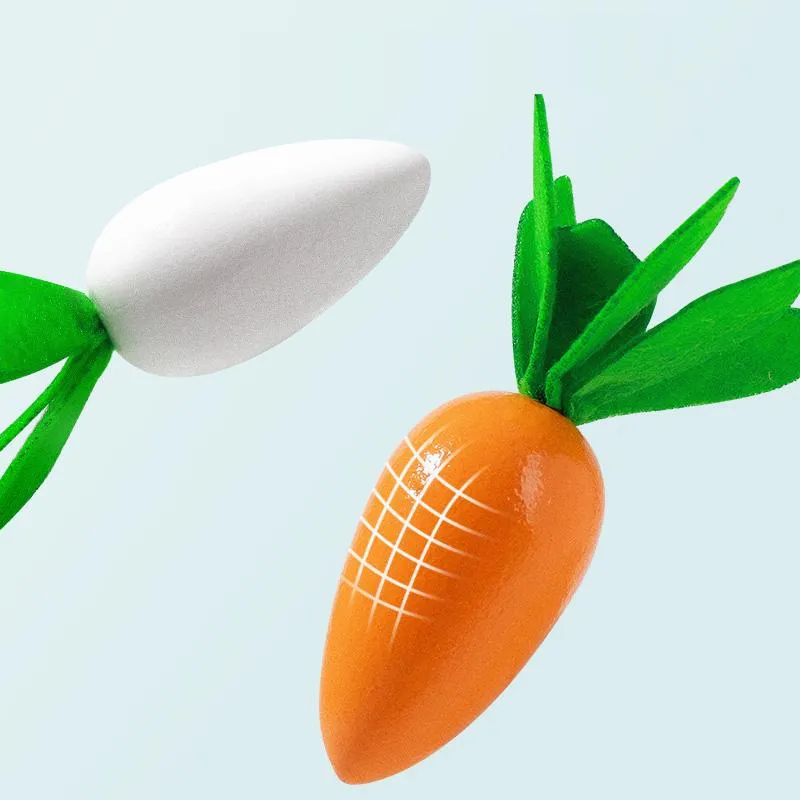 3D Wooden Carrot Harvest Matching Puzzle Game