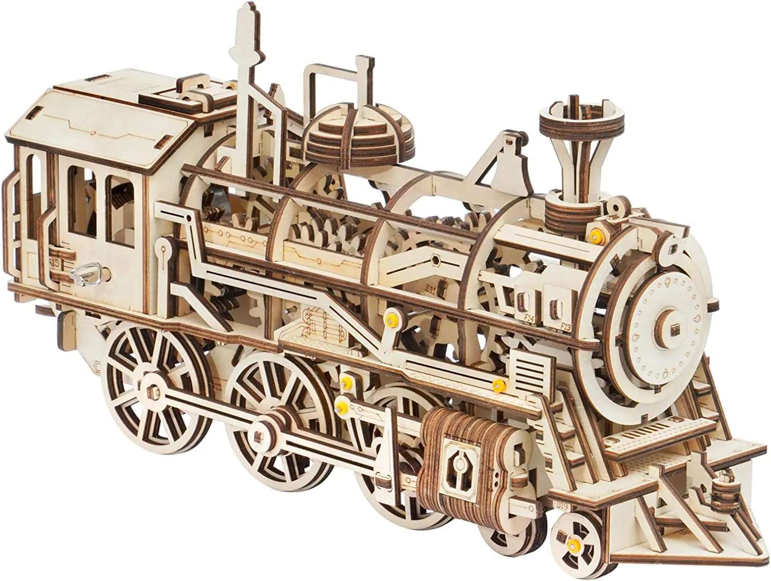 3D Wooden Puzzle Gift for Teens and Adults Locomotive Mechanical Building Model Kit