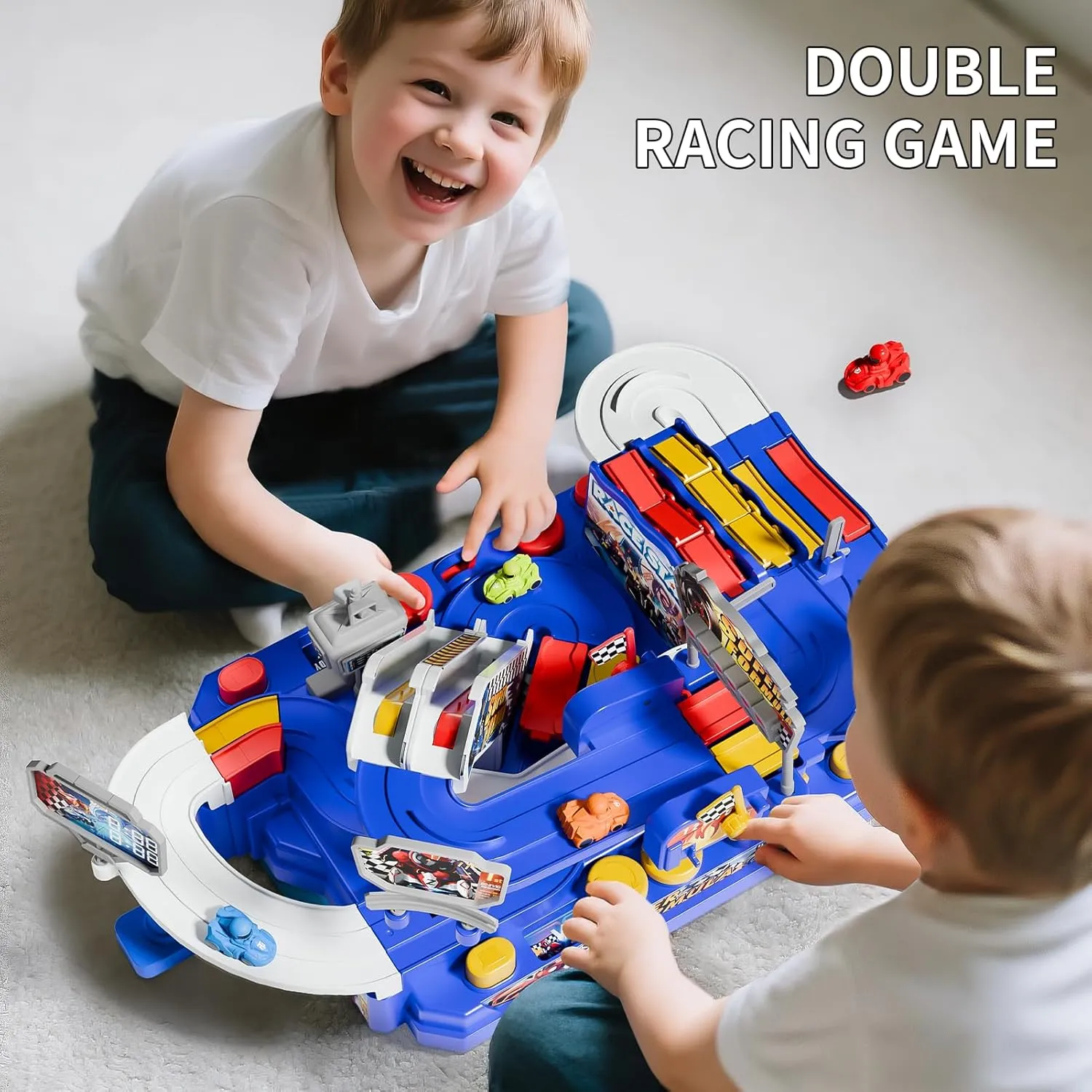 4 5 6 Year Old Boy Birthday Gift$ Preschool Educational Toys Double Car Adventure Toys Gifts for 3 4 5 6 Year Old Boys$ Large Race Car Tracks downtown nimble igloo Ontario Toy for Boys Kids$ Ideals Ideals 3 