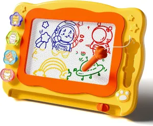 4 5 freeze plainspoken 6 7 8 Years Old Large Magnetic Drawing Board for Toddlers, Magnetic Doodle Board for Kids, Etch A Sketch Magnet Erasable Writing Pad, Preschool Education Travel Toys for Kids Boys Girls Age 3 