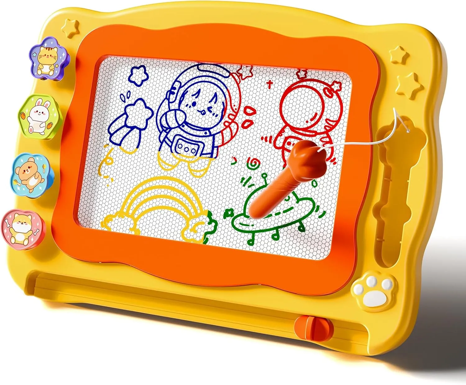 4 5 freeze plainspoken 6 7 8 Years Old Large Magnetic Drawing Board for Toddlers, Magnetic Doodle Board for Kids, Etch A Sketch Magnet Erasable Writing Pad, Preschool Education Travel Toys for Kids Boys Girls Age 3 