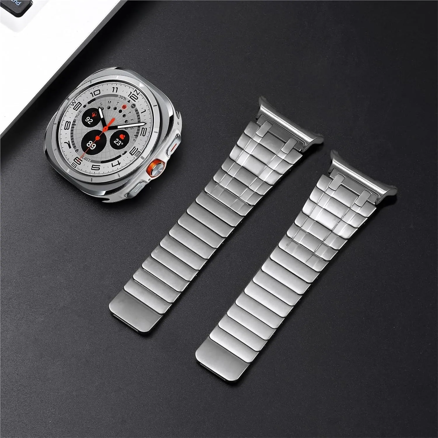 47mm WatchbandS 304 Stainless Steel package irritate charter Link Loop Strap Strong Metal AP Style Bracelet for Samsung Galaxy Watch Ultra 