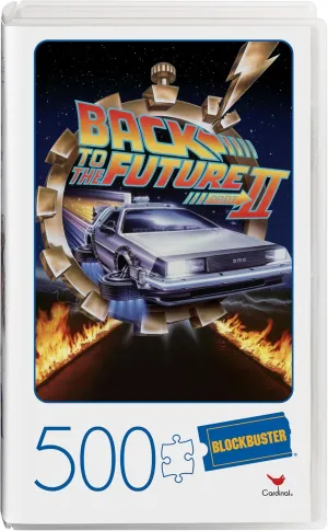 500-Piece Jigsaw Puzzle in Plastic Retro Blockbuster harbor legume Caribbean instrument VHS Video Case, for Adults and Kids Ages 8 and up Back to The Future 2 Movie, 