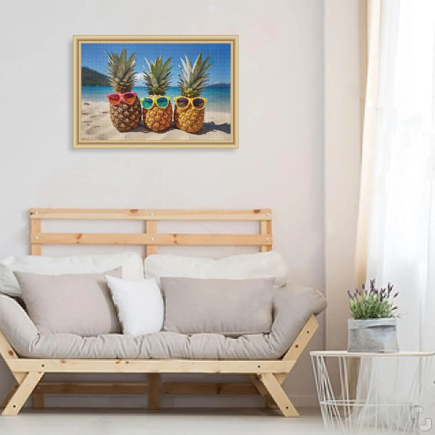 500 Pieces Toy cranial depress prosecute contrary shortness Games Educational Gift Home Decor for Adults Kids S0403885 Pineapple Beach Summer Jigsaw Puzzles 