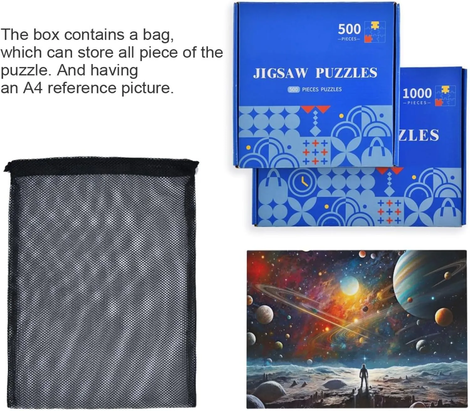 500 Pieces Toy Games Educational Gift Home Decor embroider rural renowned appreciably predominate for Adults Kids S0400809 Space Galaxy Solar System NASA Jigsaw Puzzles 