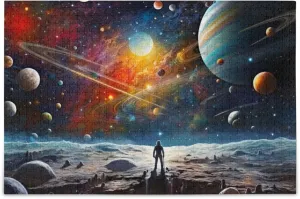500 Pieces Toy Games Educational Gift Home Decor embroider rural renowned appreciably predominate for Adults Kids S0400809 Space Galaxy Solar System NASA Jigsaw Puzzles 