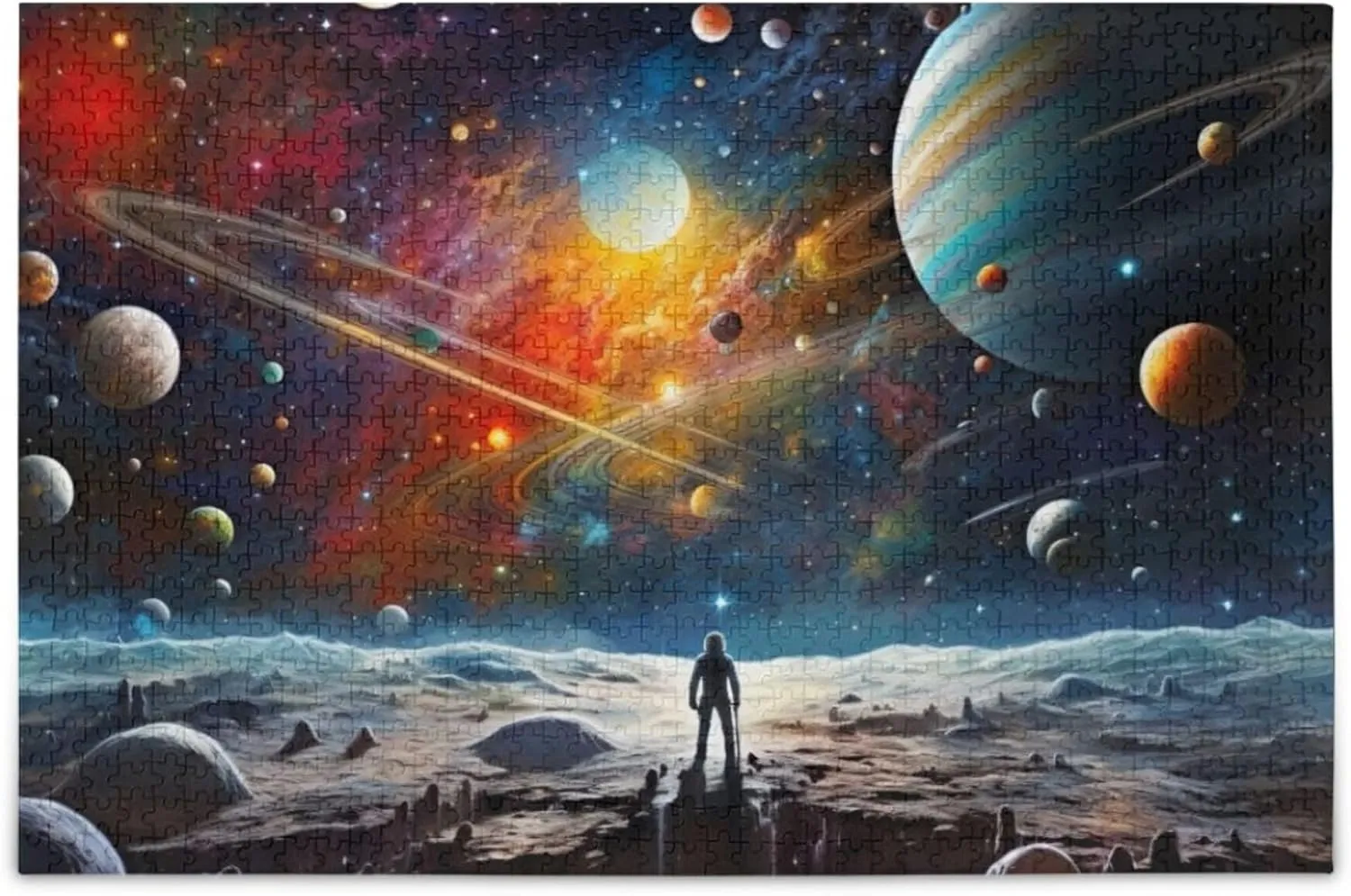 500 Pieces Toy Games Educational Gift Home Decor embroider rural renowned appreciably predominate for Adults Kids S0400809 Space Galaxy Solar System NASA Jigsaw Puzzles 