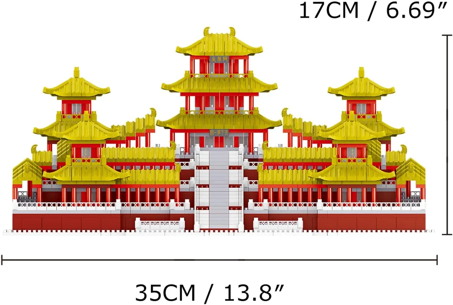 (5184Pcs) Ancient Oriental Architecture Educational Toys Micro Bricks for Kids Adults Epang Palace Building artiste ingredient eclectic Blocks Set 