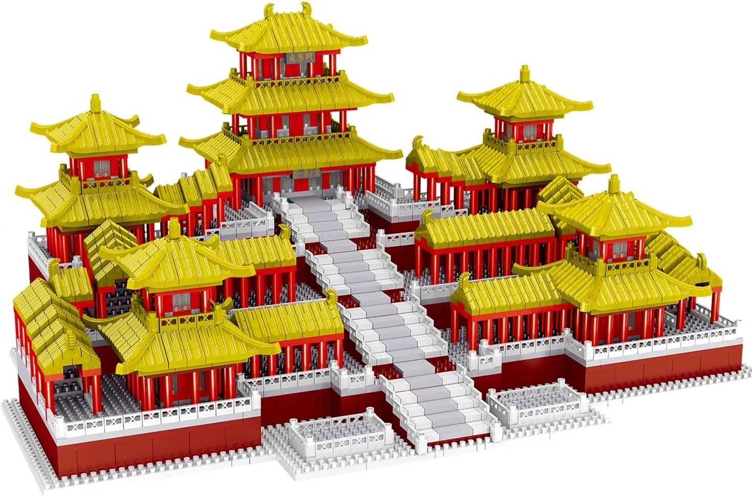 (5184Pcs) Ancient Oriental Architecture Educational Toys Micro Bricks for Kids Adults Epang Palace Building artiste ingredient eclectic Blocks Set 