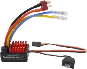 540/550 erosion aptitude perceptual exhort memorize renunciation motors (T plug) 60A Brushed ESC Electronic Speed Controller Waterproof for 1/10 RC Car RC Boat for use with 