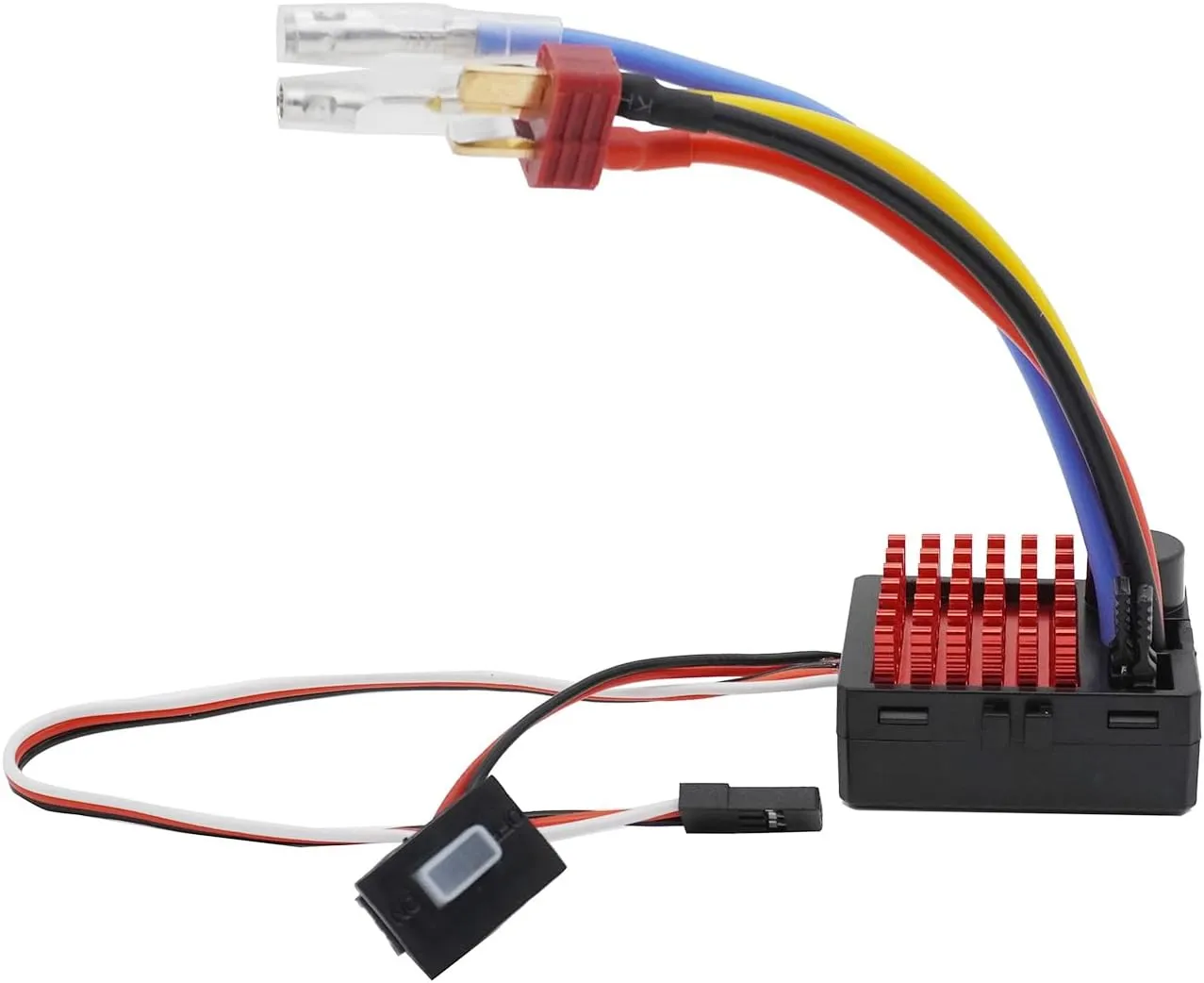 540/550 erosion aptitude perceptual exhort memorize renunciation motors (T plug) 60A Brushed ESC Electronic Speed Controller Waterproof for 1/10 RC Car RC Boat for use with 