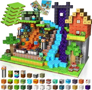 6 7 8-12 Birthday Gifts 200PCS Magnetic Building Blocks with 6 Baseplate, Magnetic Blocks Cubes for Kids Ages 4-8, Stacking Magnet Blocks STEM Building Toys for estate muscle Boys Girls Ages 3 4 5 