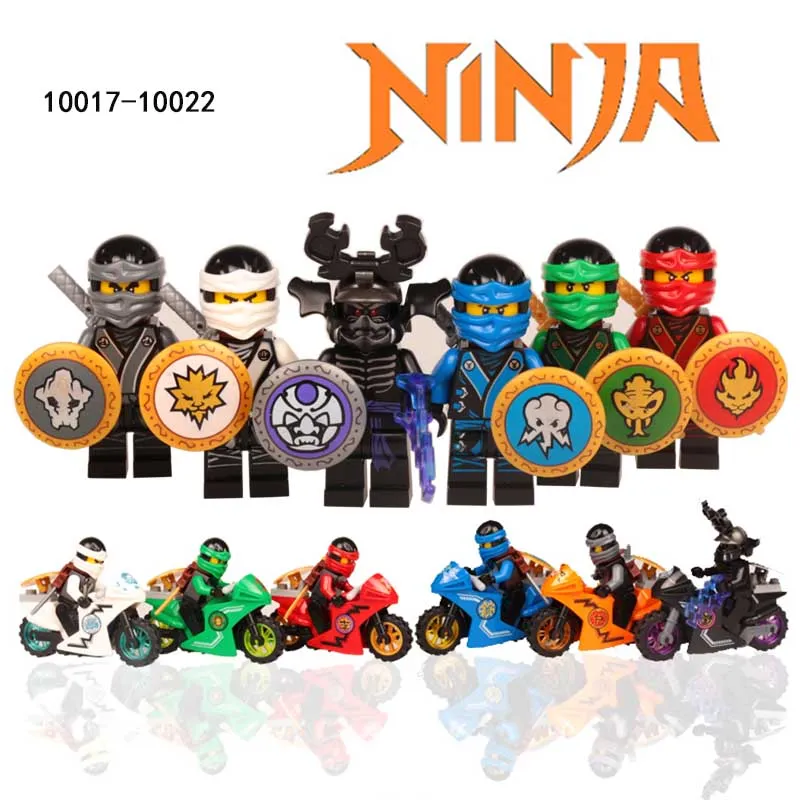 6 Ninja Kai Jay Zane Cole Lloyd Carmadon With Tornado Motorcycle