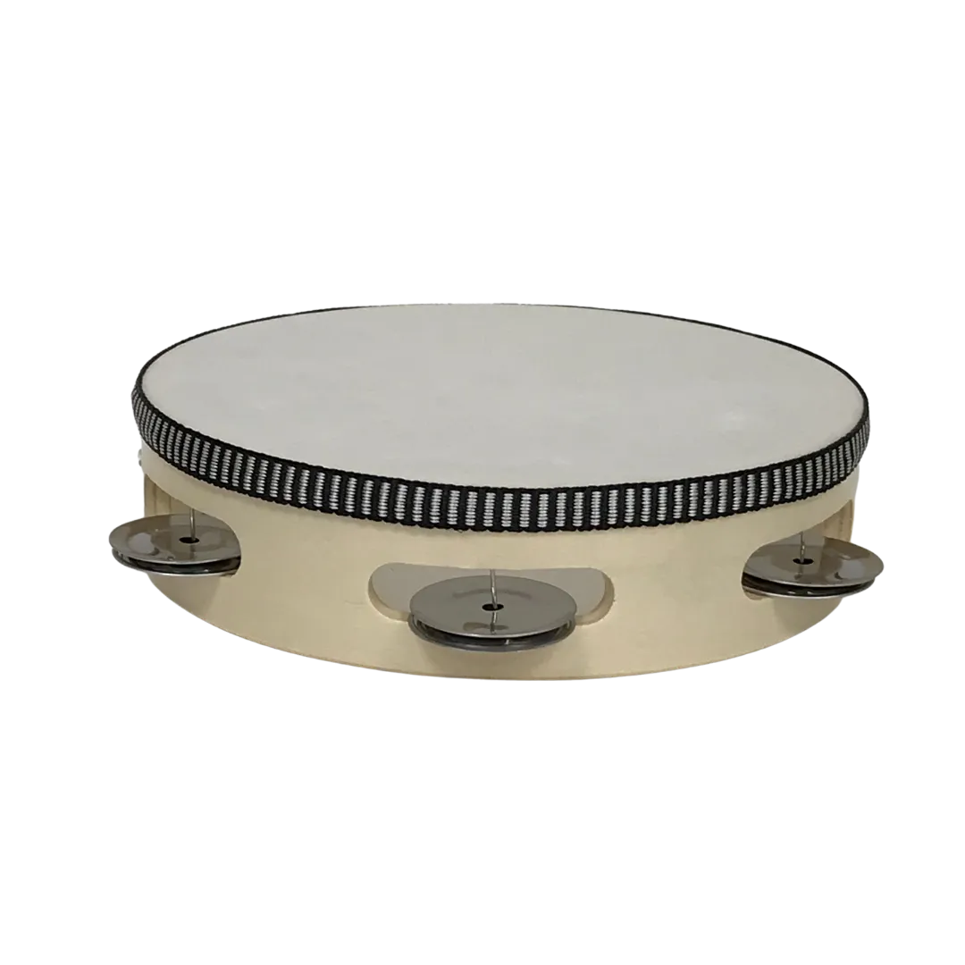 7" Wooden Tambourine (Each)