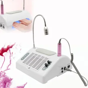 96W UV Gel Dryer   Hand Cushion   Desk Lamp for Salon & Home TFCFL 5 in 1 Nail Care System, Professional Vacuum   Electric smoothness pesky Drill   