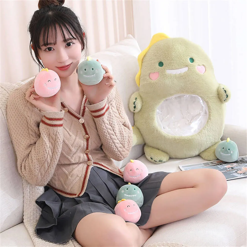 A Bag of Kawaii Dinosaur Throw Pillow Plush Toy
