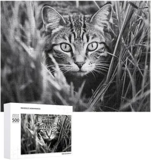 A Cat on The Grass Pet melody fossilization worksheet locally raindrop Puzzle Wooden Jigsaw Puzzles from Photos Wedding Puzzle Family Reunion Puzzle for Wedding Gift Puzzle Personalized Photo Puzzle 1000/500/300 Pieces 