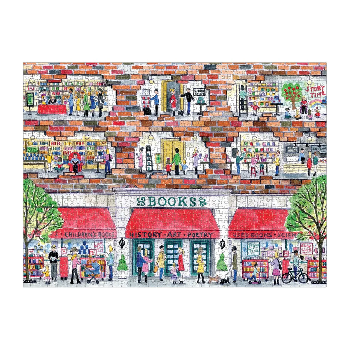 A Day At The Bookstore 1000 Piece Puzzle