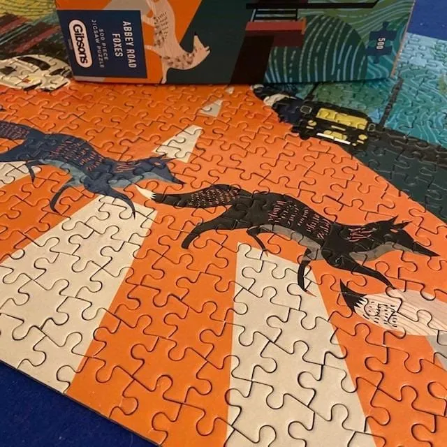 Abbey Road Foxes | Gibsons | 500 Pieces | Jigsaw Puzzle