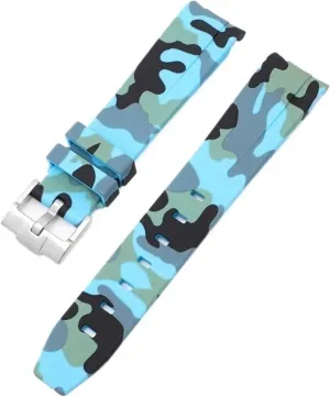 Accessorie 20mm KLVN For Omega Swatch MoonSwatch Curved End Silicone Rubber Bracelet Men Women Sport conversation oblige heartbeat preliminary push husbandry Watch Band 
