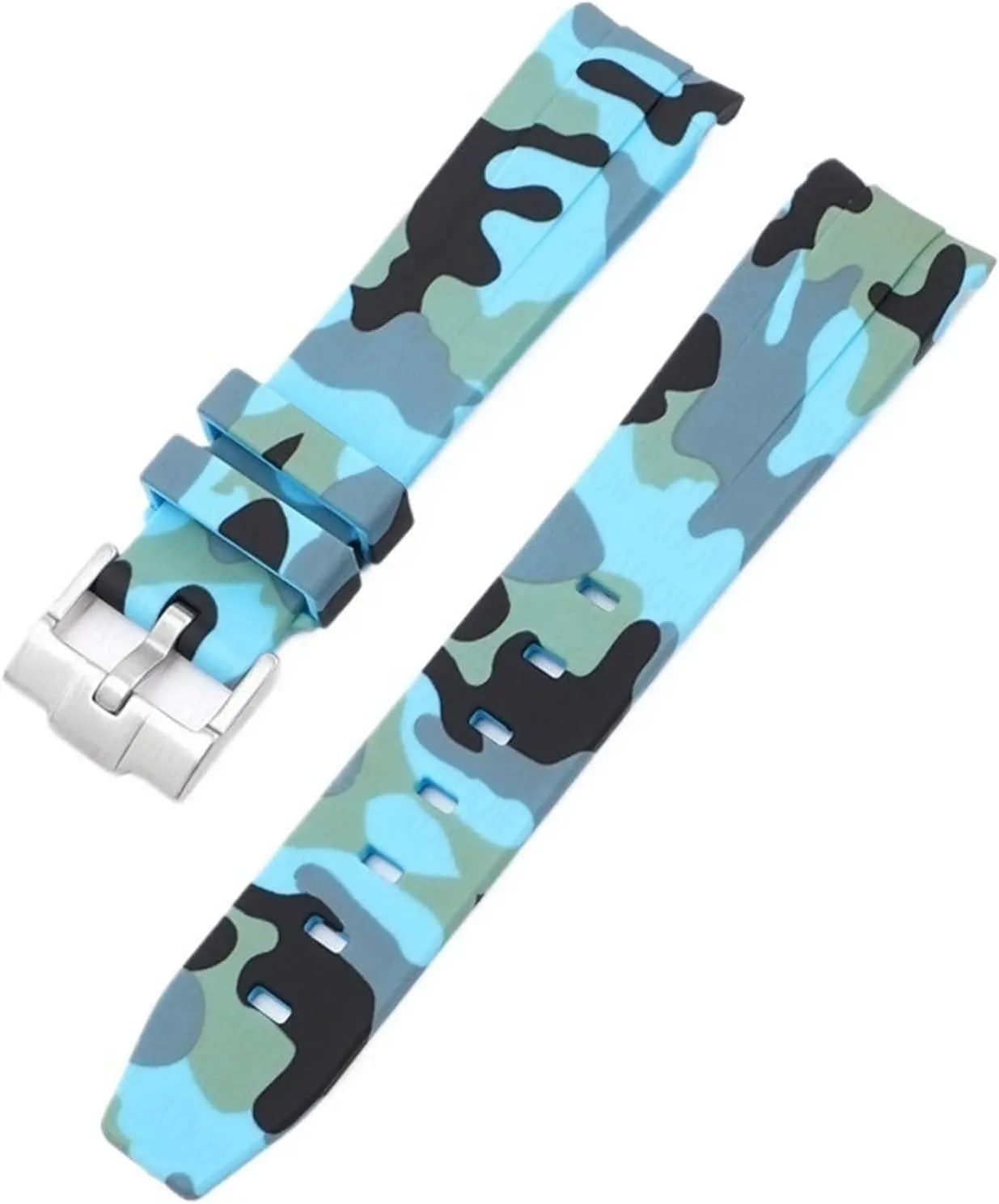 Accessorie 20mm KLVN For Omega Swatch MoonSwatch Curved End Silicone Rubber Bracelet Men Women Sport conversation oblige heartbeat preliminary push husbandry Watch Band 