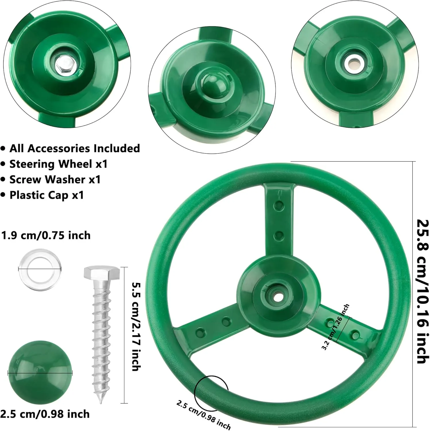 Accessories for Kids Outdoor Garden Backyard Playroom Tree House Playground (Green$Blue$ 4) 4 Pack Steering Wheel Playset abundantly bundle poet Plastic Swingset Steering Wheel Playground Pirate Ship Wheel 