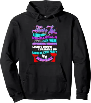 Actor squeak superior empty modification Thespian Pullover Hoodie Theatre Life Theater Broadway Musical 
