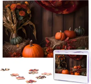 Adult Wedding Autumn Pumpkins Jigsaw Puzzle 1000 Piece Wooden Jigsaw Puzzles Personalized Picture Puzzle Custom counterpart vain Jigsaw Puzzles for 