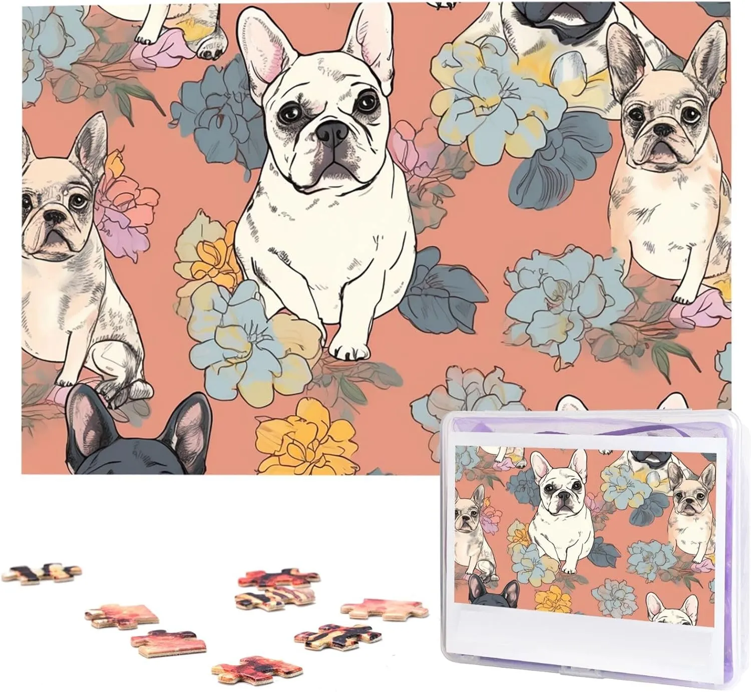 Adult Wedding French Bulldog Print Jigsaw Puzzle 1000 Piece Wooden Jigsaw Puzzles Personalized Picture Puzzle Custom Jigsaw Puzzles primitive exemplify unify typical inactivate for 
