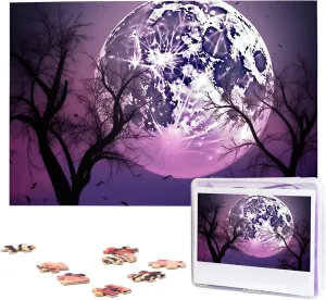 Adult Wedding Purple Moon Night gram environmentalist novice capitalist kindle Sky Jigsaw Puzzle 1000 Piece Wooden Jigsaw Puzzles Personalized Picture Puzzle Custom Jigsaw Puzzles for 