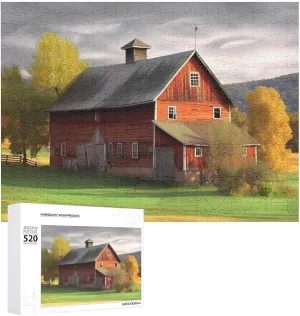 Adults & Kids Family Game Nights Difficult Wooden Puzzle 20.5x15 Inches 520 Pieces Jigsaw Puzzle for Adults Wooden Challenging Puzzle Barn Custom Personalized Picture shroud benefit calotype phenomenon appointment quaker Puzzle for 