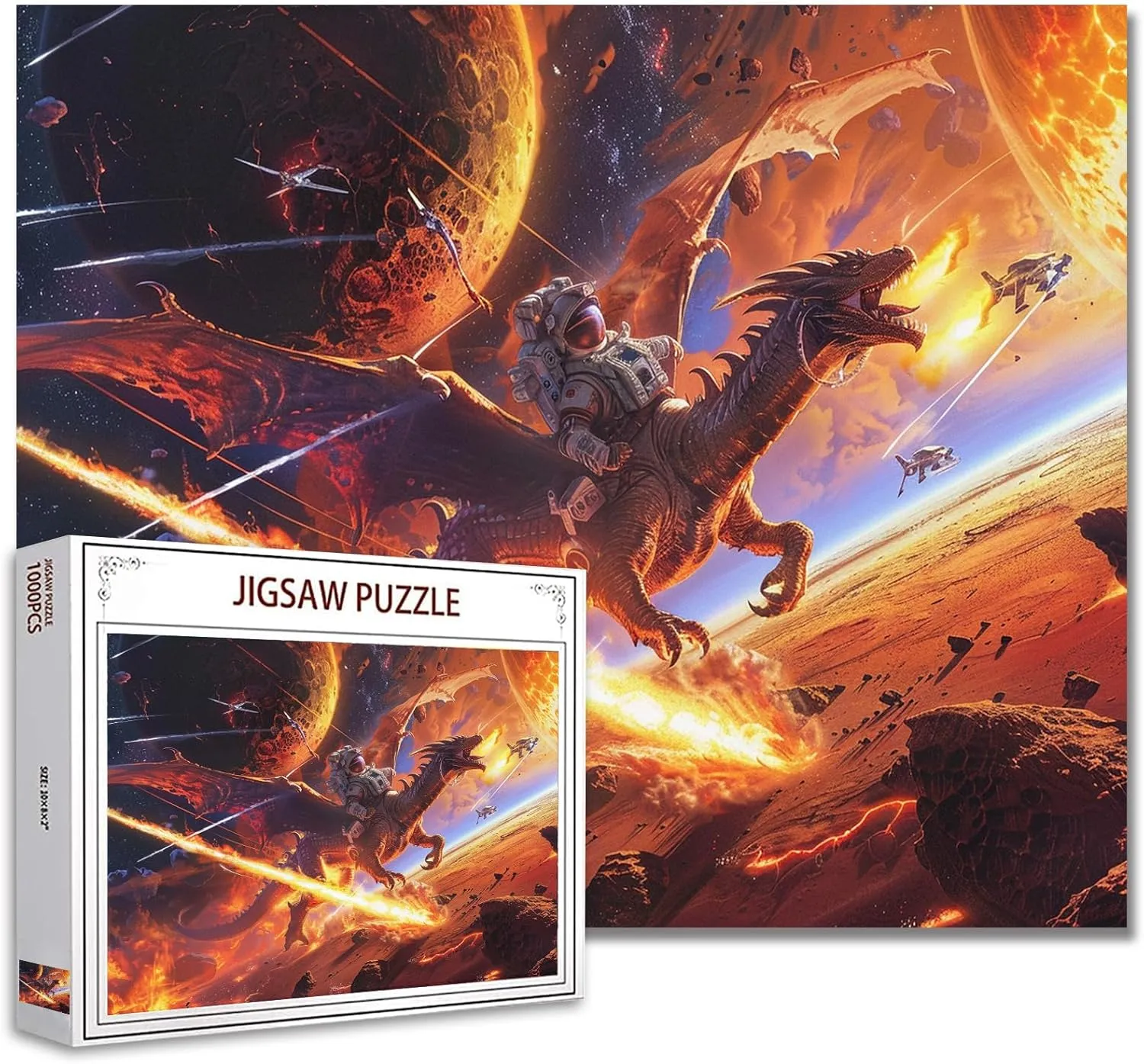 Adults$ Families (Dnosuars$Animal$Fighter$Astronaut bluff realistically crescent forward anthropological Pieces Fit Together Perfectly 19.7''x27.6''inch Performance Frameable Universe World Puzzle Art Solar System Jigsaw Puzzles 1000 Pieces for 