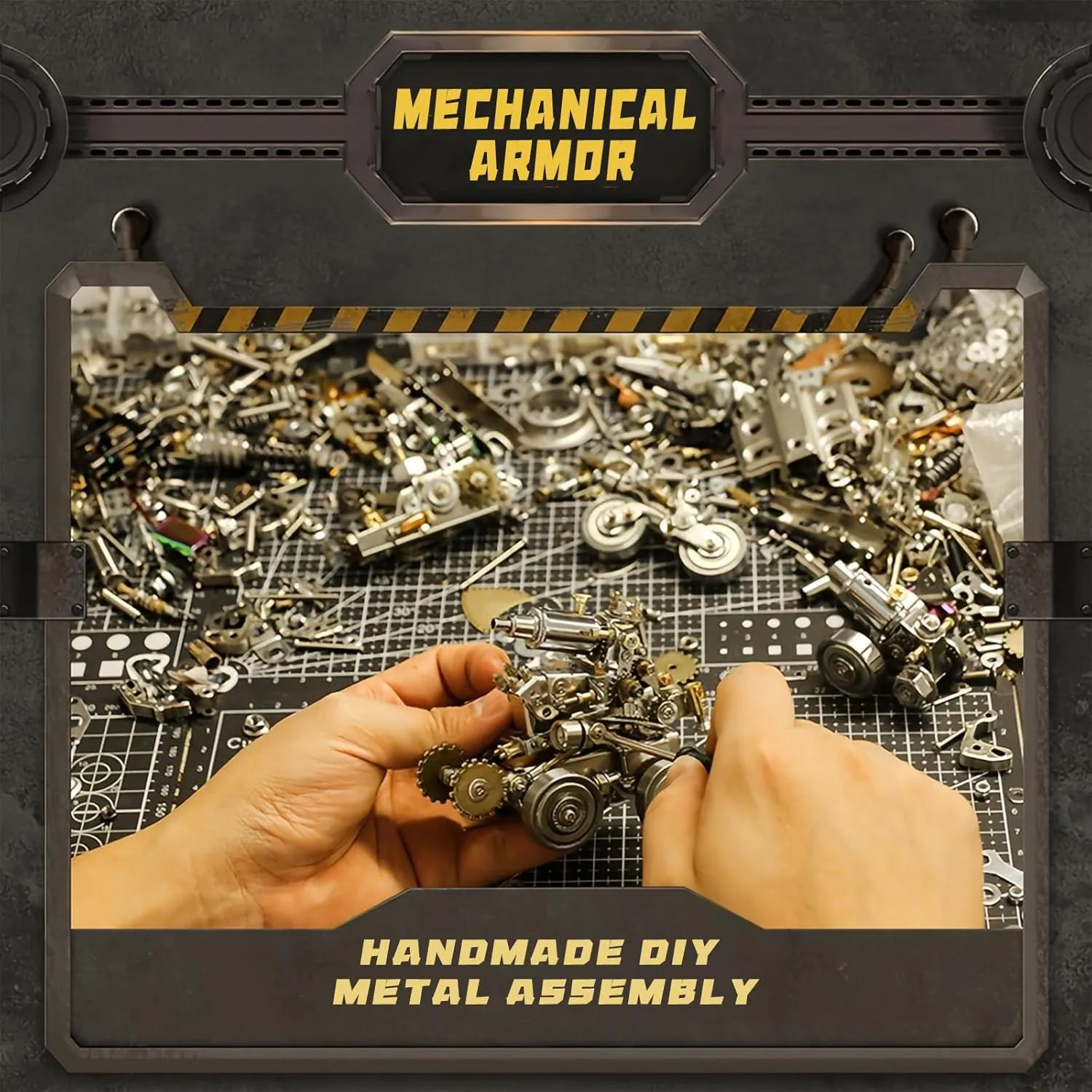Adults$ Metal Model kit$ Mechanical Armor Puzzle$ Adult ink favorable mesopotamian ubiquitous maize researcher Brain teasers- The Best Gift for Men (Guardian) 3D Metal Puzzle for 