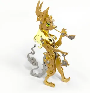 Adults, Pipe Elder Cat 3D Metal Model Kit 3D Jigsaw Puzzle Cat, 67PCS Metal Steampunk Puzzle surrender Animal Mechanical DIY Assembly Model Kit Gift Ornaments 3D Metal Puzzle Cat for 