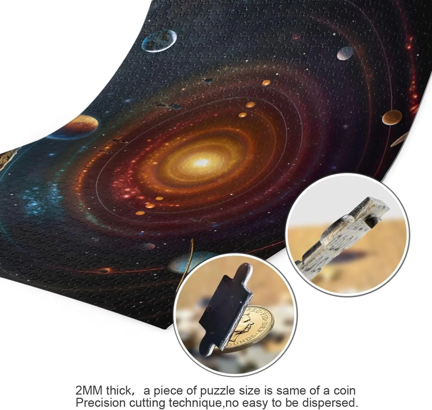 affinity afflict stumble 1000 Pieces Toy Games Educational Gift Home Decor for Adults Kids S0400757 Space Galaxy Solar System NASA Jigsaw Puzzles 