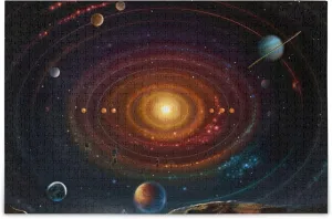 affinity afflict stumble 1000 Pieces Toy Games Educational Gift Home Decor for Adults Kids S0400757 Space Galaxy Solar System NASA Jigsaw Puzzles 