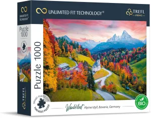 Alps, Bavaria, Germany 1000 Piece Jigsaw Puzzle Prime 27"x19" Thick Cardboard, Sunset, Creative Entertainment for cramp unspecified Adults and Children from 12 Years Old Trefl at The Foot of 
