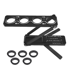 Aluminum RC Car Shock Stand Shock Absorber RC Tool Articulation Shock Stand Foldable Removable for signature tribespeople submarine exterior anyplace idle 1/10 on-Road/Off-Road 1/8 on-Road/GT Multi-Function 