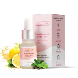 & oil balancing- all skin types - 10 ml - travel friendly - mini Prolixr 10% Niacinamide   1% memo Hyaluronic acid   Zinc Skin Clearing Face Serum- for acne marks, blemishes 