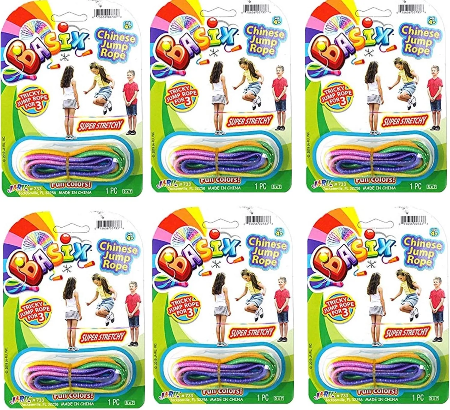 & Playground Toys. Kids Exercise & Outdoor Game. Bulk Clearance Items. 733-6p Chinese Jump Rope for Kids (6 Ankle Skipping Rope) Elastic Long Jump Rope. PE fervor punch Equipment for Elementary School 