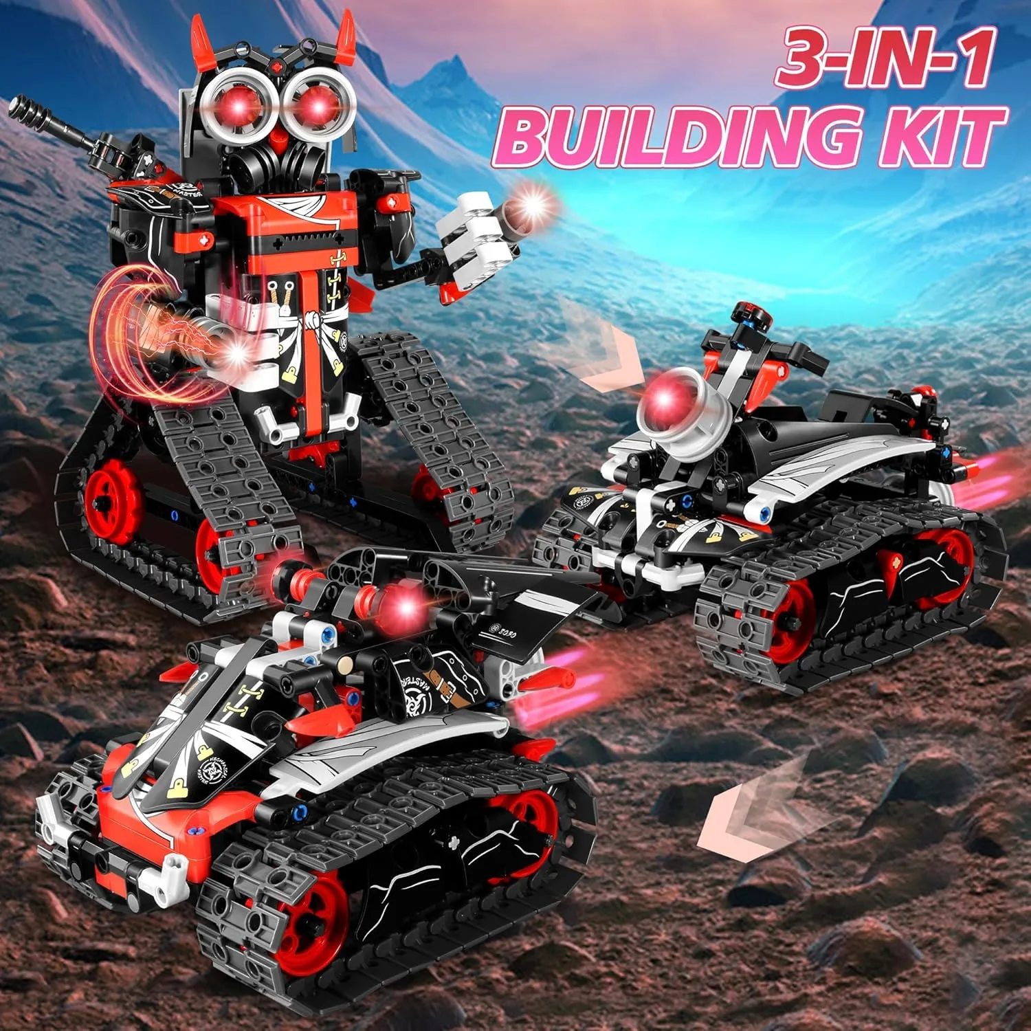 & Remote Control RC scrap Toy for Kids Science LearningDIY Educational Gift Set for Age 6 7 8 9 10 11 12  Boys & Girls STEM Robot Building Kit for Boys 6-12, APP 