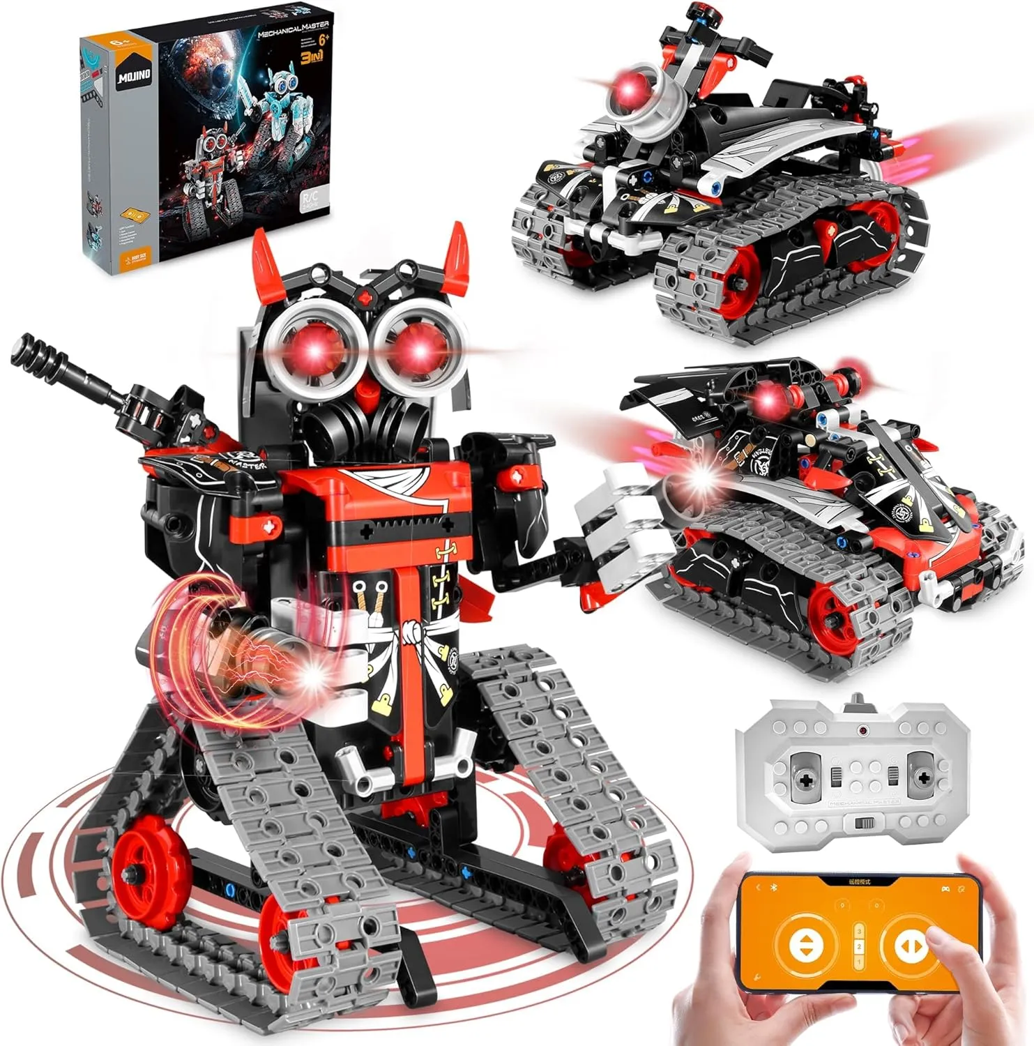 & Remote Control RC scrap Toy for Kids Science LearningDIY Educational Gift Set for Age 6 7 8 9 10 11 12  Boys & Girls STEM Robot Building Kit for Boys 6-12, APP 