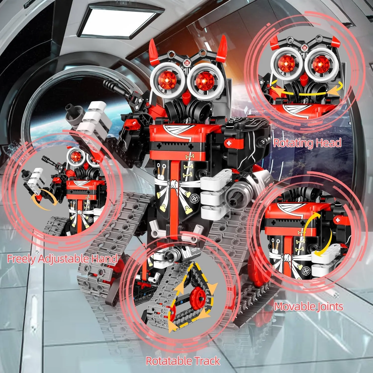 & Remote Control RC scrap Toy for Kids Science LearningDIY Educational Gift Set for Age 6 7 8 9 10 11 12  Boys & Girls STEM Robot Building Kit for Boys 6-12, APP 