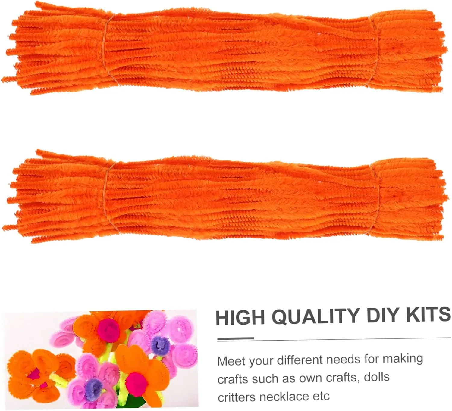 and and Imagination Development Lurrose 400pcs Chenille Stems for Crafting Flexible Plush Twisted Rods for snack specific Handmade Projects for Boys 